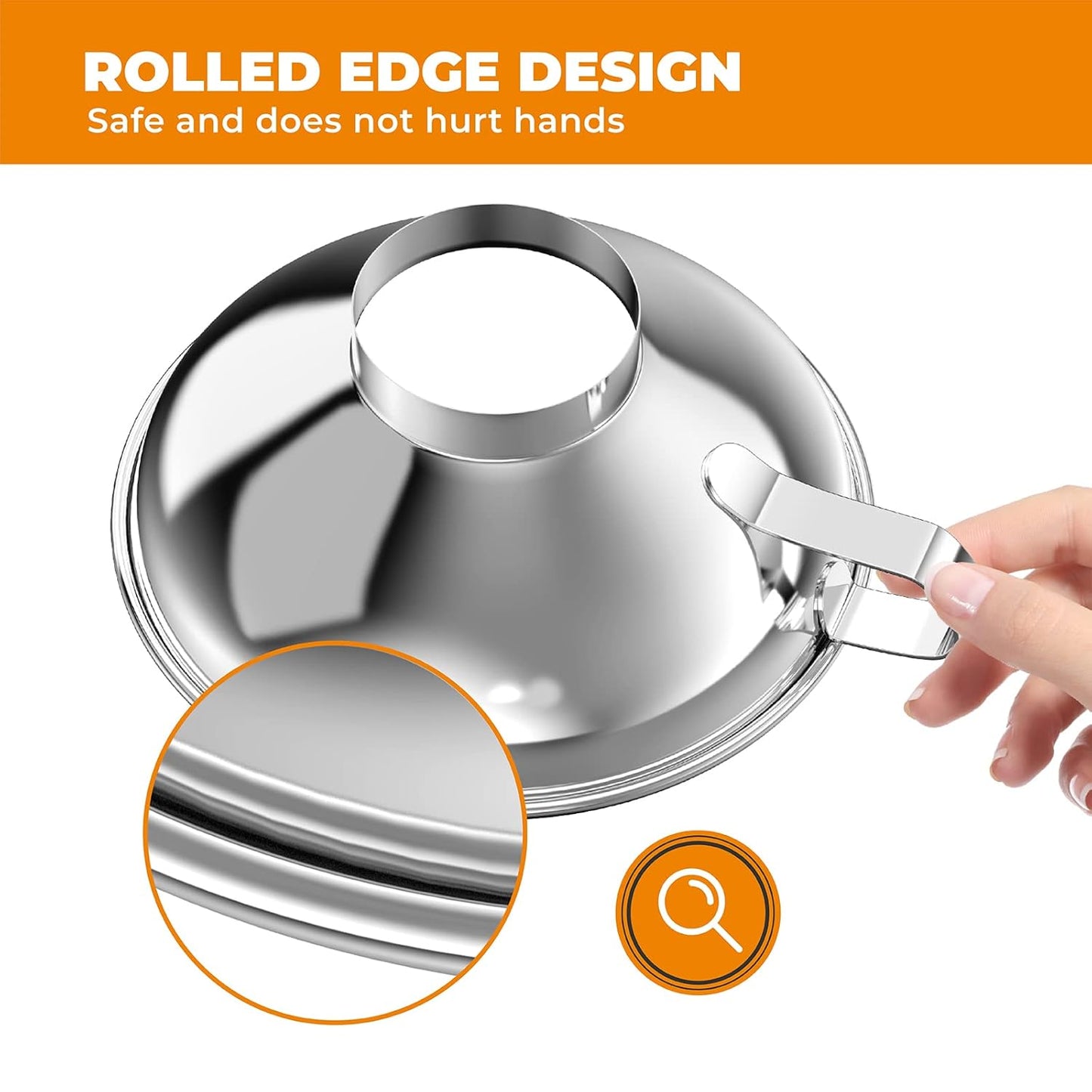 Canning Funnel for Kitchen Use, Wide Mouth Food Grade Stainless Steel Funnel for Wide and Regular Mouth Mason Jar, Deal for Filling Bottle, Liquid and Solid