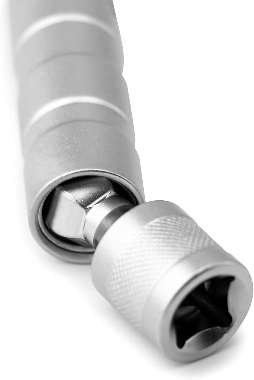 14mm&16mm Magnetic Swivel Spark Plug Socket, Thin Wall Magnetic Rotating 3/8" Drive 12 Point Standard Spark Plug Socket Removal Tool 360-degree Rotation for Maximum Flexibility