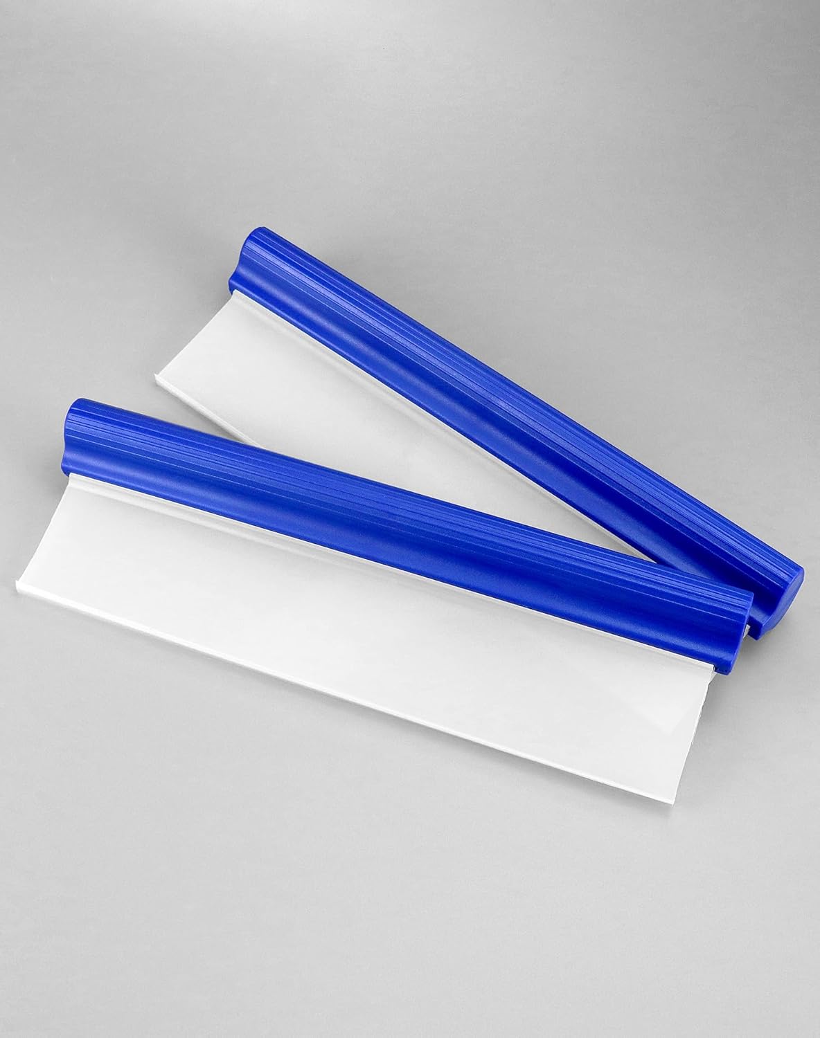 Car Squeegee, 2 Pack 12 inch Flexible Car Water Scraper Tool Silicone Window Squeegee for Car Or Home Use, Washing & Wiping Glass, Mirror & Shower Doors, Blue