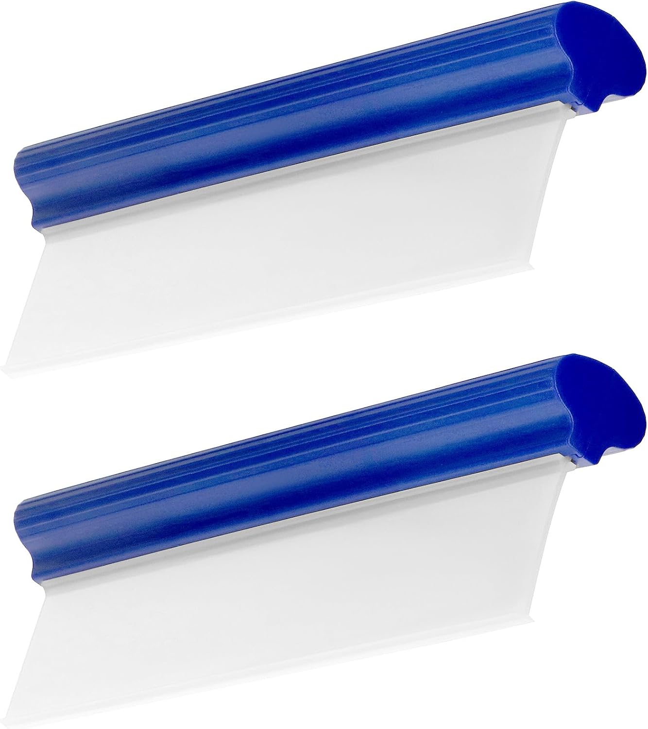 Car Squeegee, 2 Pack 12 inch Flexible Car Water Scraper Tool Silicone Window Squeegee for Car Or Home Use, Washing & Wiping Glass, Mirror & Shower Doors, Blue