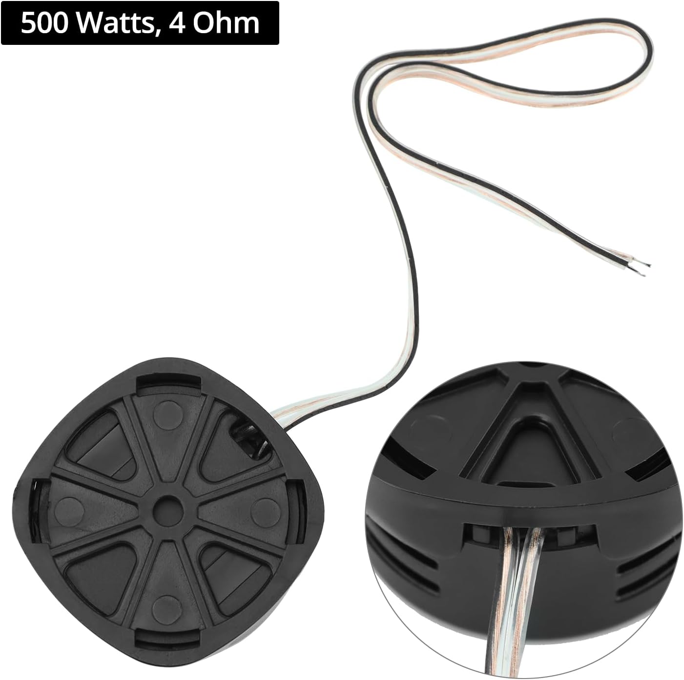 2 Pairs High-Power Neodymium Silk Dome Tweeter Set - 500W, 4 Ohm, Super High Frequency,-for Mini Car Audio Systems