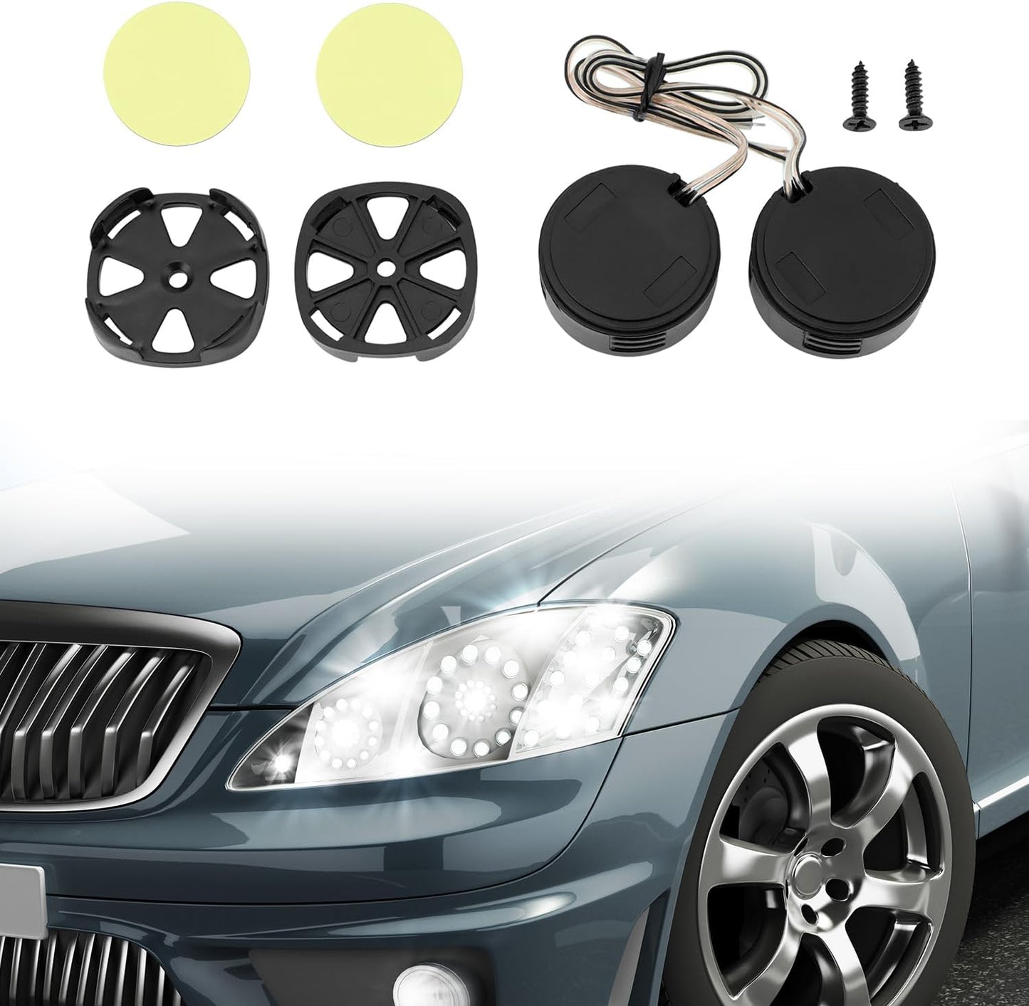 2 Pairs High-Power Neodymium Silk Dome Tweeter Set - 500W, 4 Ohm, Super High Frequency,-for Mini Car Audio Systems