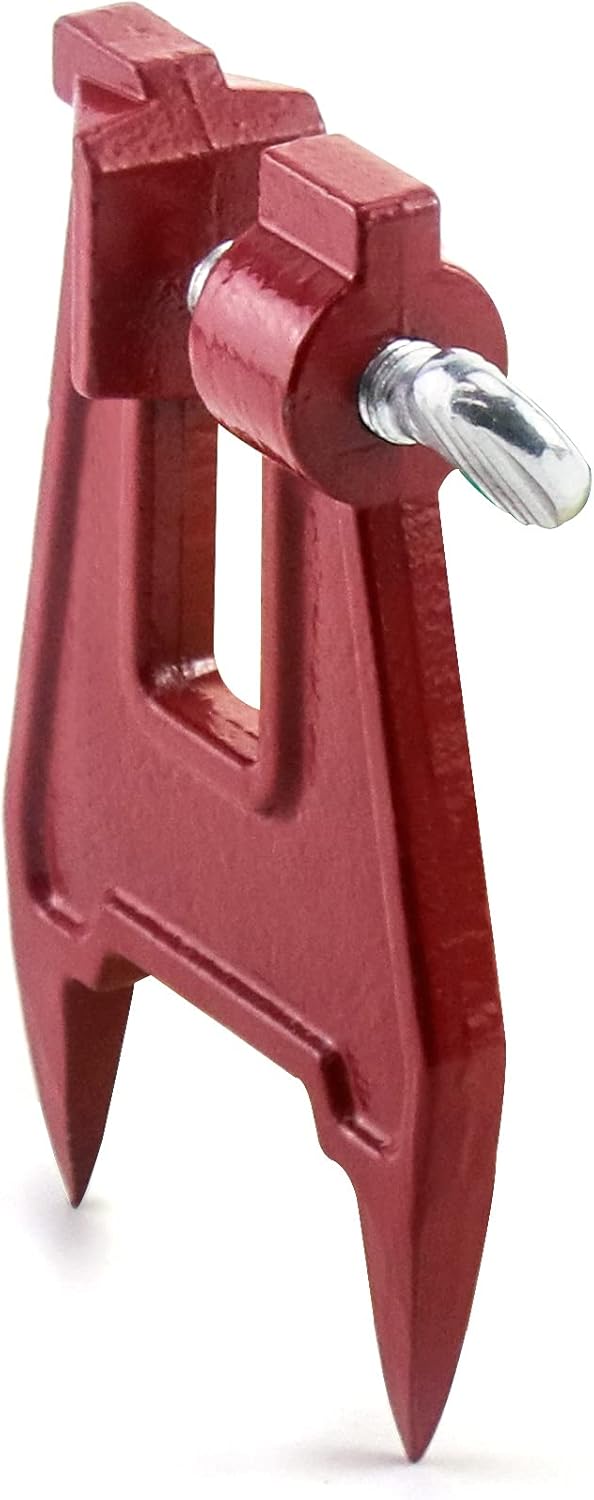 Chainsaw Stump Vise, Portable Chainsaw Sharpening Accessory, Chainsaw Filing Vise, for Sharpening Saw Chain, Red