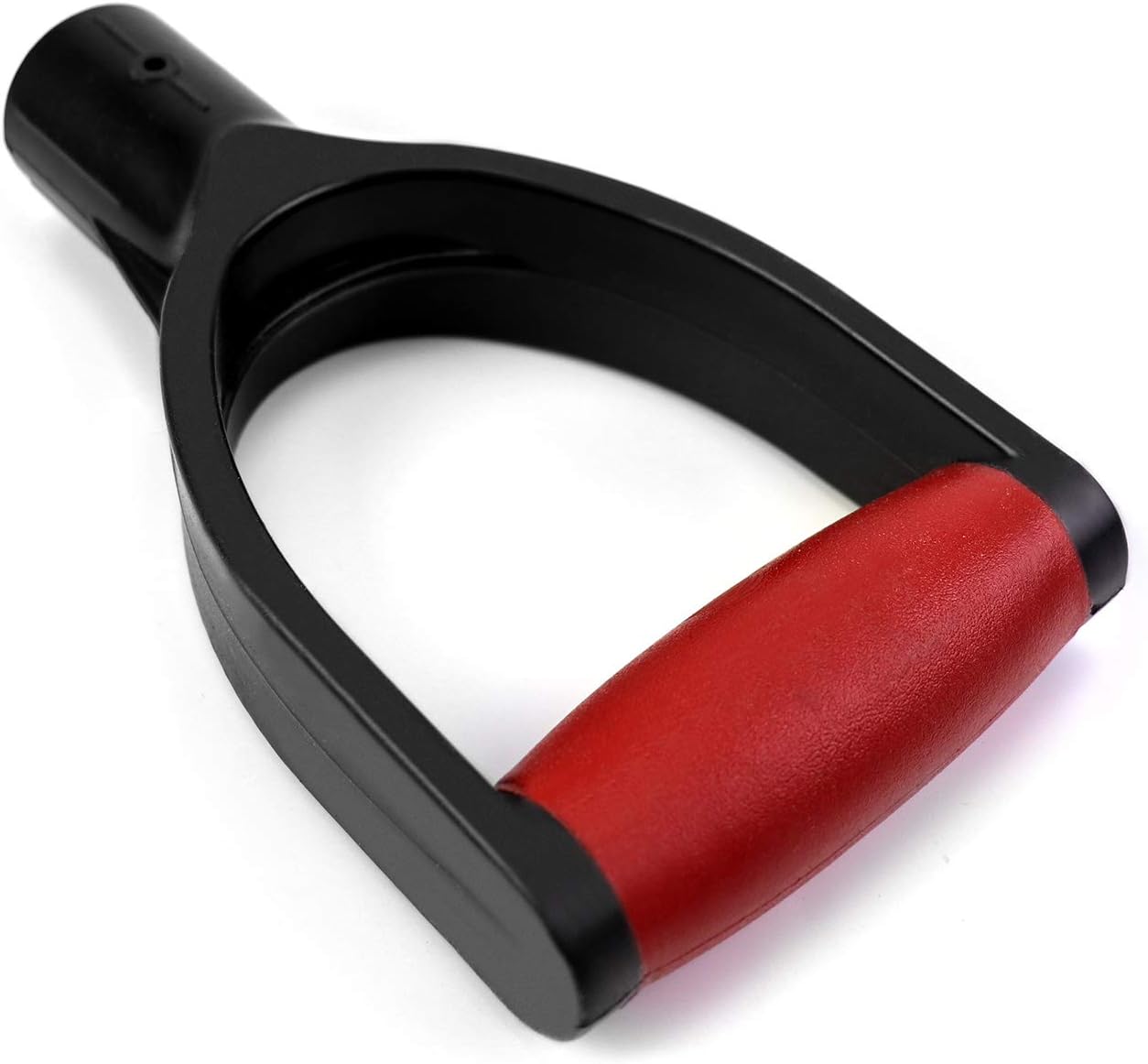 Plastic Spade Shovel with D Grip, 1-1/4" Polypropylene Shovel Handle for Digging and Raking