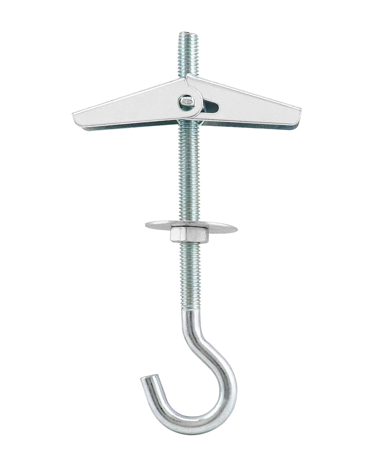 Ceiling Hooks, 12 Packs 3-9/16" Spring Toggle Wing Bolts Wall Fixing Heavy Duty Pothook for Hanging Plants, Swag Hooks Plant Hooks Toggle Hooks