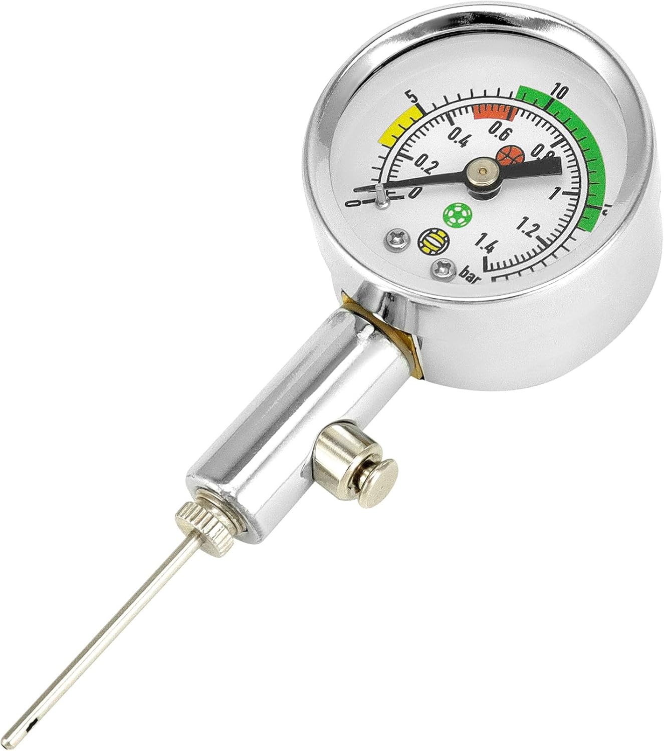 Ball Pressure Gauge, Professional Accurate Air Pressure Measurement for Various Sports Balls