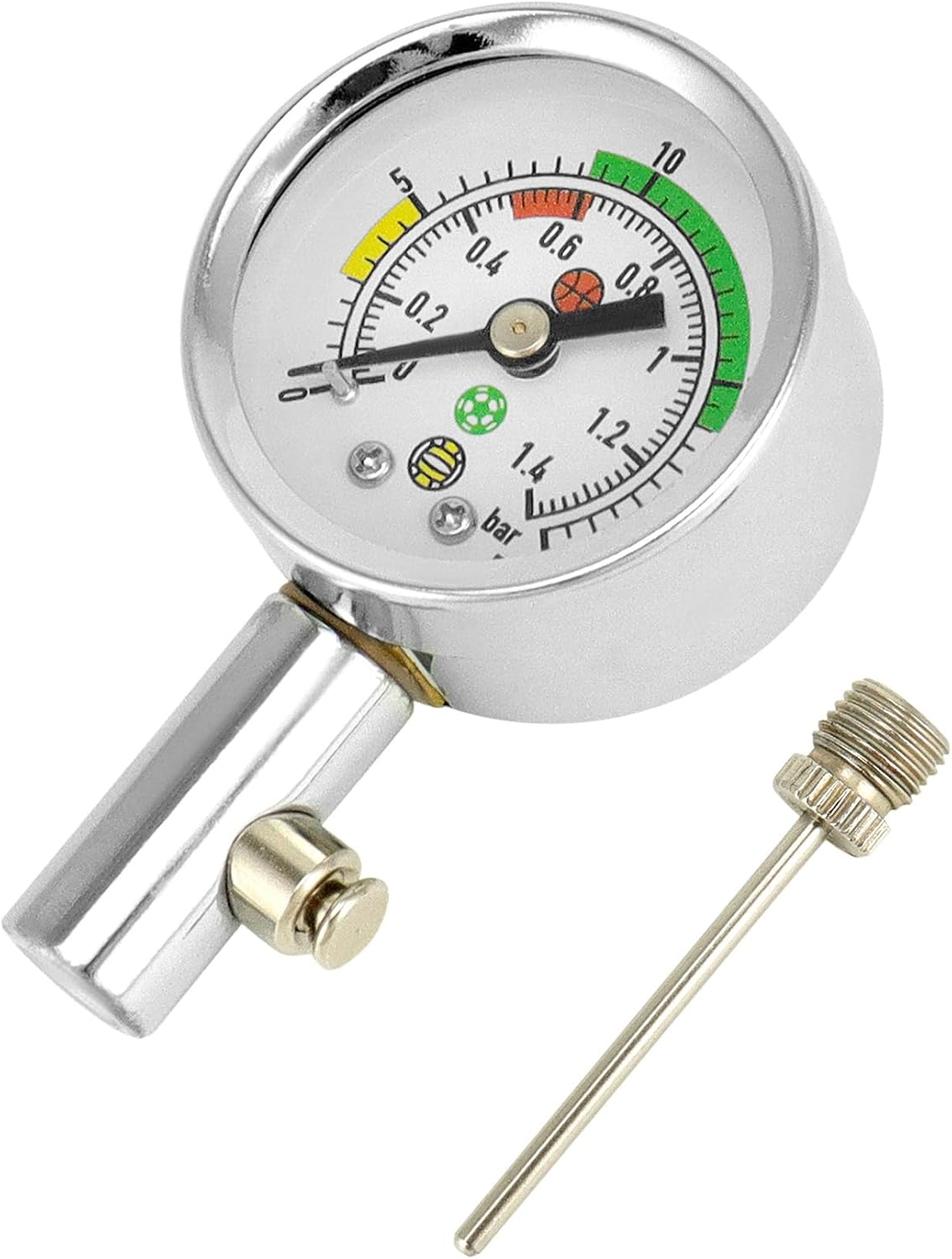 Ball Pressure Gauge, Professional Accurate Air Pressure Measurement for Various Sports Balls