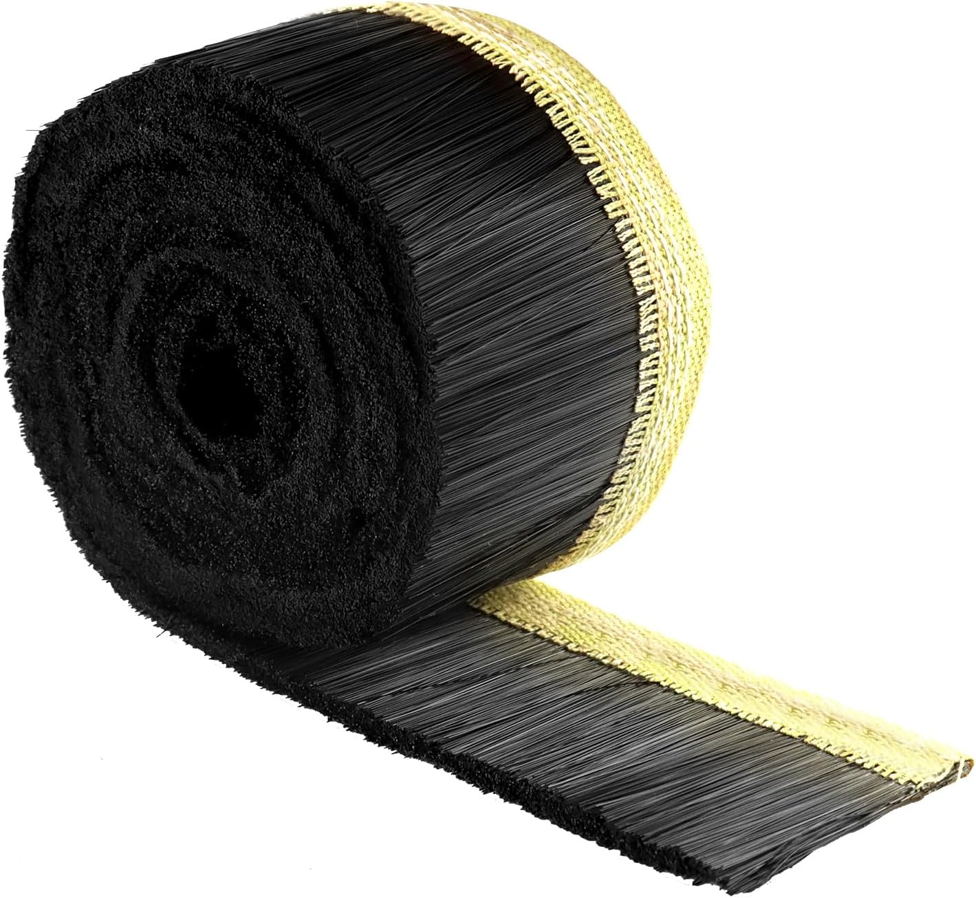 CNC Vacuum Brush, 70MM x 2M Vacuum Cleaner Engraving Machine Dust Shoe Brush Dust Cover for CNC Router Spindle Motor, Black