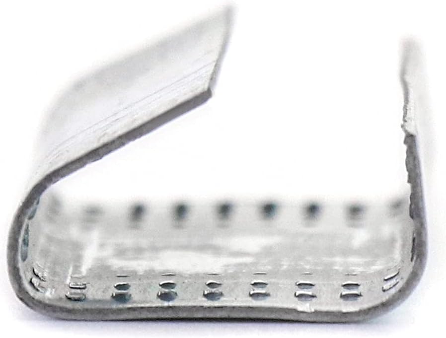 Strapping Open Seal, 200 Pcs Banding Clip Snap-On Gripper Strap Clip for 1/2" Width Strap