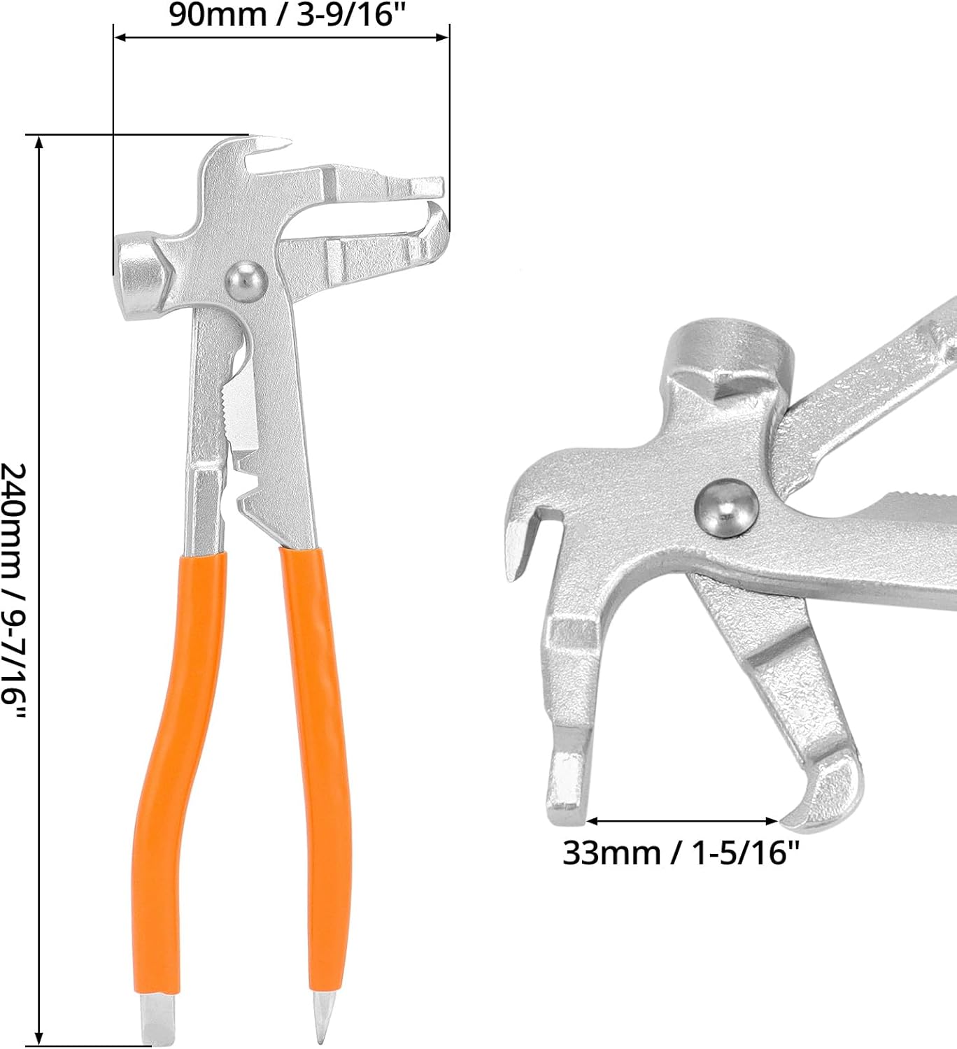 Wheel Balancing Weight Plier Hammer Tool, Wheel Weight Pliers for Clip-On Wheel Weights Balance Rims