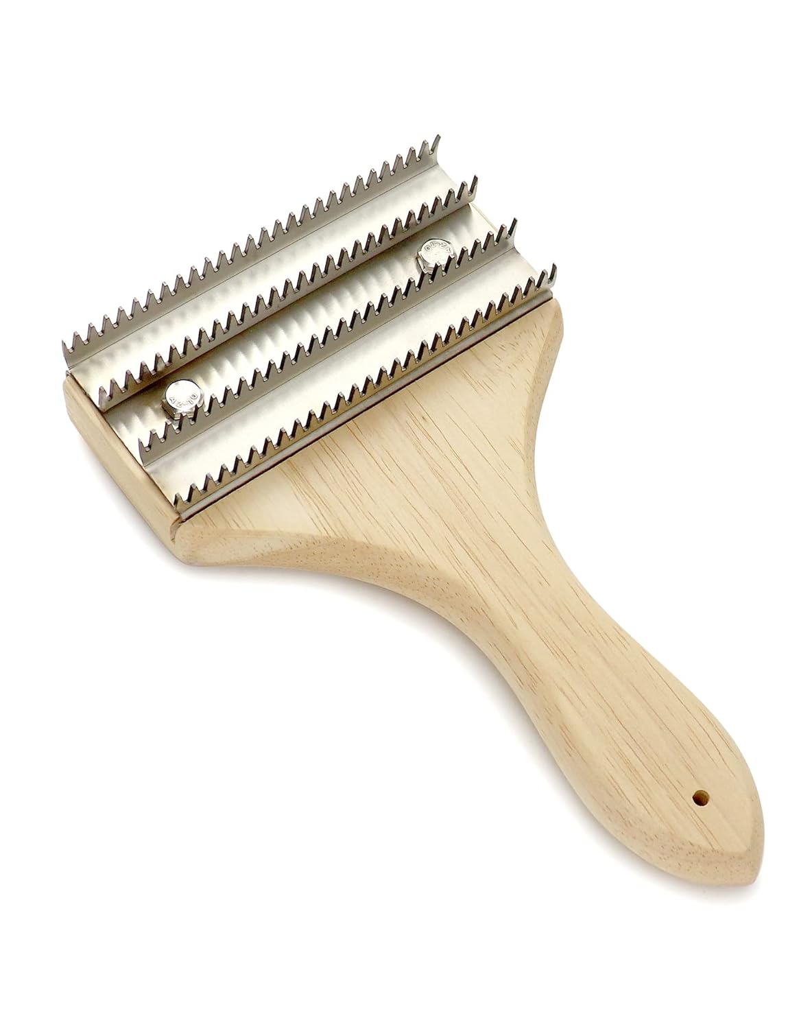 Buffing Wheel Rake – 7-7/8" L x 4 3/4" W Effortlessly Remove Residual Compounds and Metal from Buffing Wheels and Airway Buffing Pads, Stainless Steel Polishing Rake