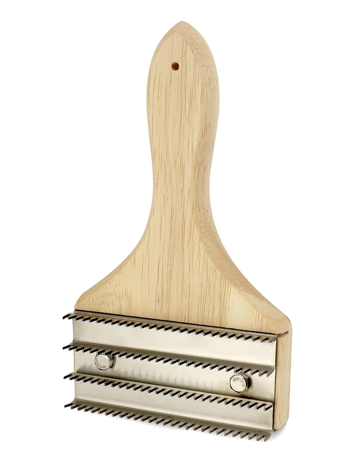 Buffing Wheel Rake – 7-7/8" L x 4 3/4" W Effortlessly Remove Residual Compounds and Metal from Buffing Wheels and Airway Buffing Pads, Stainless Steel Polishing Rake