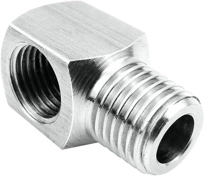 Stainless Steel Cast Pipe Fittings 90 Degree Barstock Street Elbow 1/4" NPT Male x 1/4" NPT Female Water Fuel Air