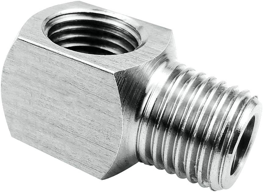Stainless Steel Cast Pipe Fittings 90 Degree Barstock Street Elbow 1/4" NPT Male x 1/4" NPT Female Water Fuel Air