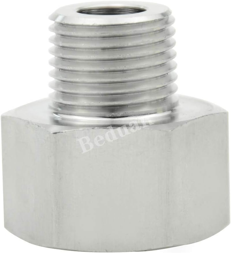 Stainless Steel Garden Hose Adapter, 3/4" GHT Female x 1/2" NPT Male Connector
