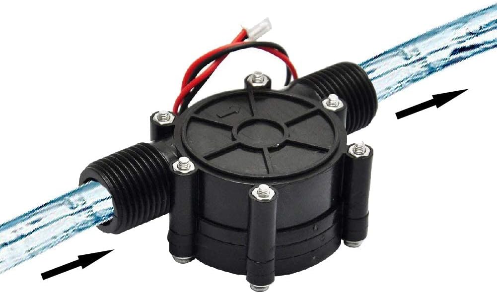 Micro Water Turbine Generator Hydroelectric Power G1/2" Male Thread 12V Micro Hydro Generator Changeing Tool