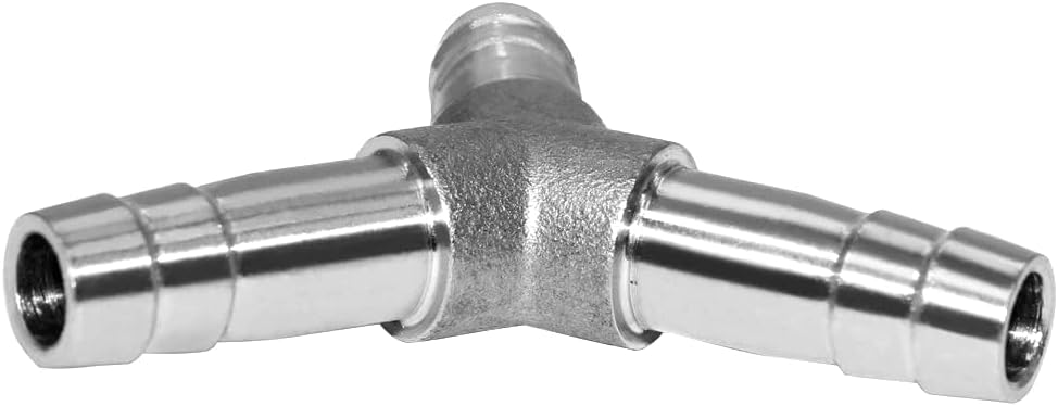 Stainless Steel 1/4" Hose Barb 3 Way Y Shaped Union Home Brew Fitting