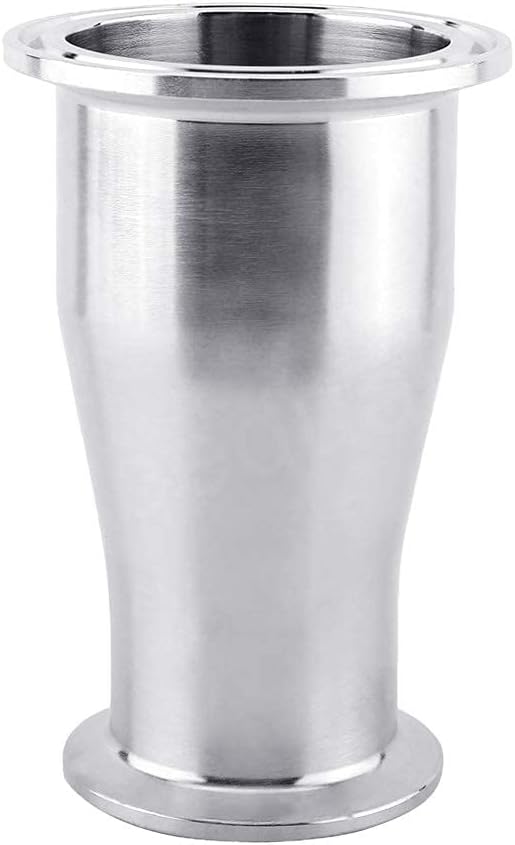 Reducer Tri Clamp Ferrule Stainless Steel 304 Sanitary Fitting 2" Tube OD to 1-1/2" Tube OD (Pack of 1)