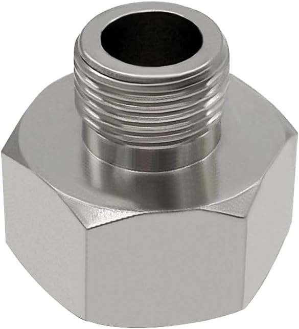 Brass Water Line Adapter 1/2" Female to 3/8" Male Reducer Hose Pipe Compression Fitting Kitchen Bathroom Faucet Supply Hose, Stop Valve Adapter, Pipe Connector With Rubber Washer(Pack of 4)