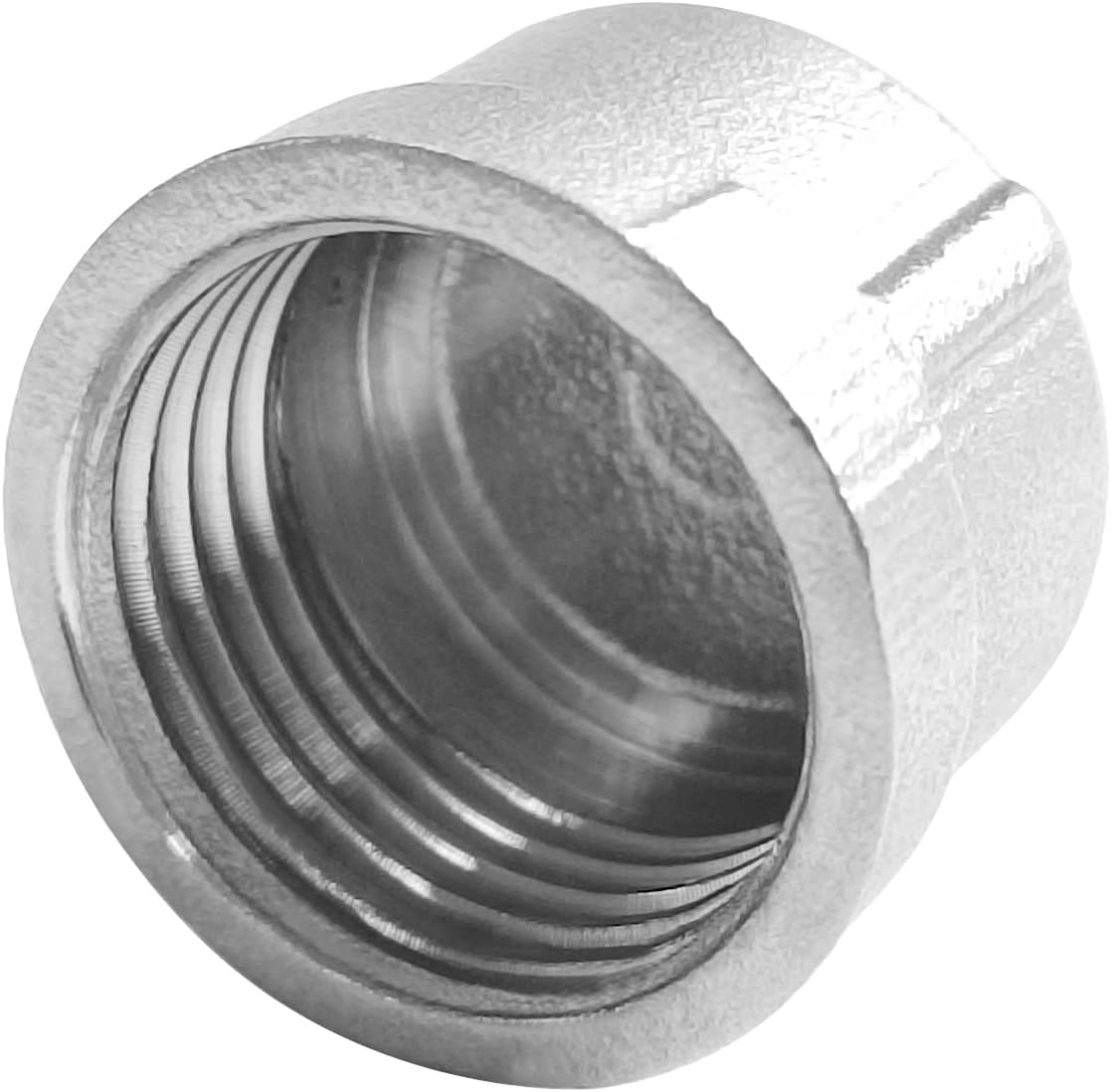 Stainless Garden Hose Caps with Washers 3/4" GHT Female Thread 304 Stainless Steel End Cap (Pack of 4)