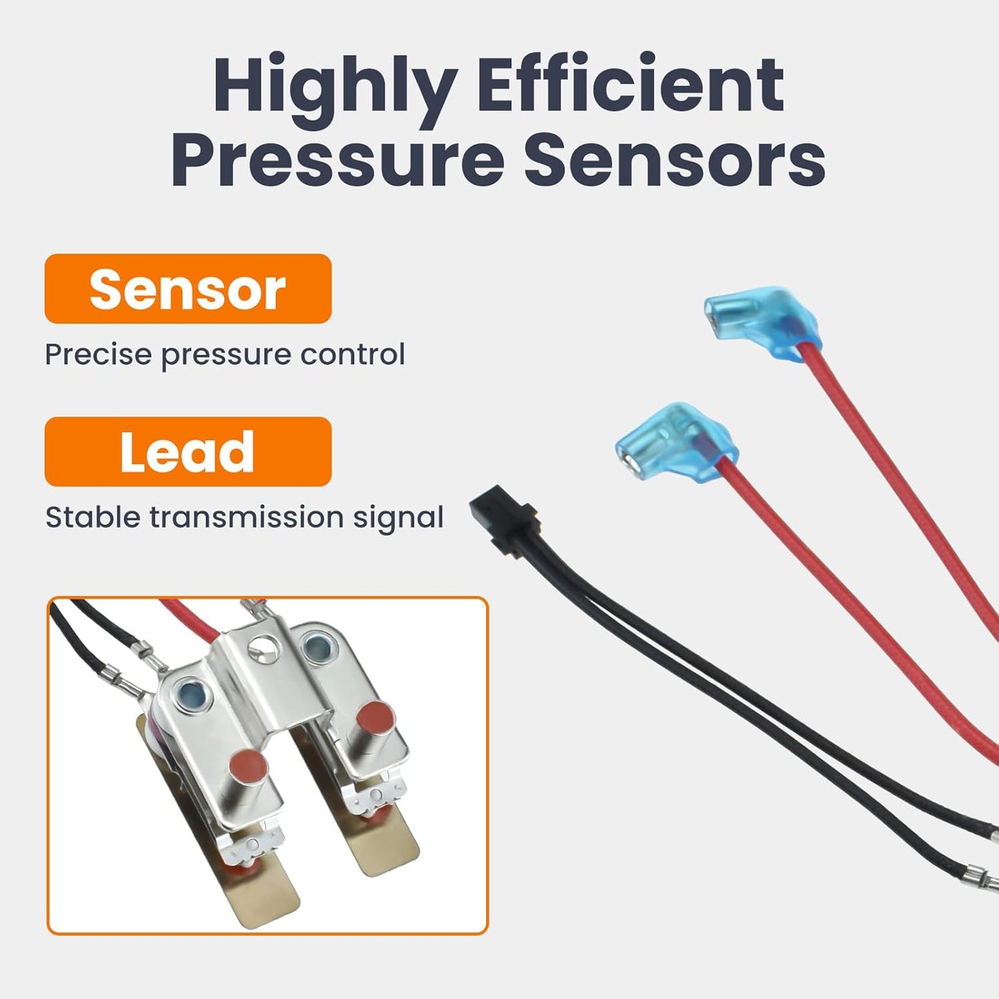 2 Pcs Pressure Sensor for in-stant Pot, Pressure Cooker Sensor or Switch Compatible with in-stant Cuisi-Nart Farber-Ware Gour-mia
