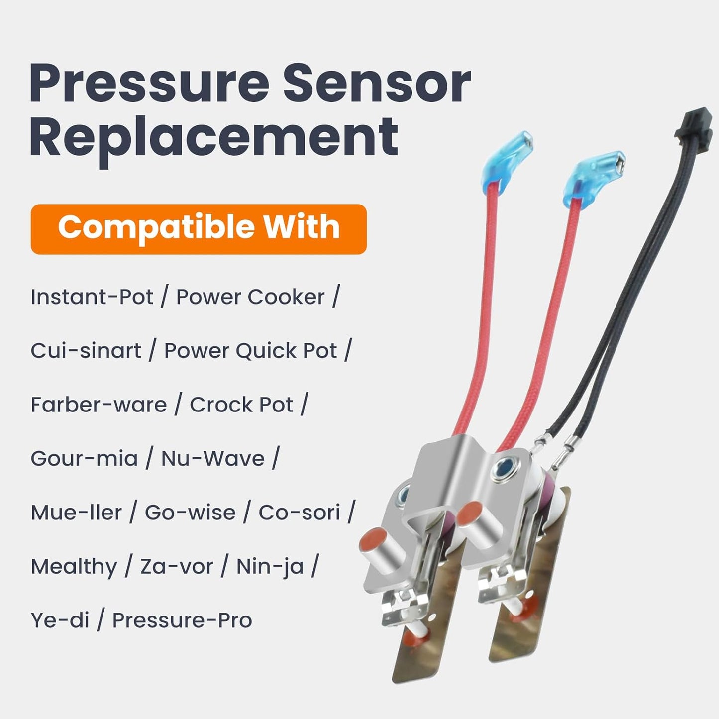2 Pcs Pressure Sensor for in-stant Pot, Pressure Cooker Sensor or Switch Compatible with in-stant Cuisi-Nart Farber-Ware Gour-mia