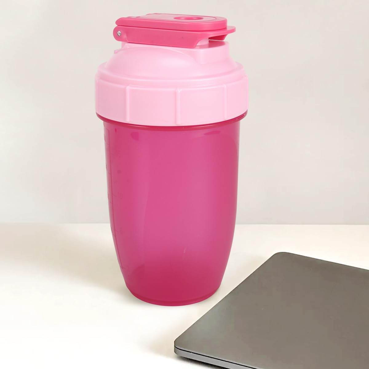 16oz Shaker Bottle，Leak Proof Sports Shaker Cups for Protein Shakes，Shaker Bottle for Pre Workout and Travel To Go，BPA Free & Easy Clean Protein,Pink