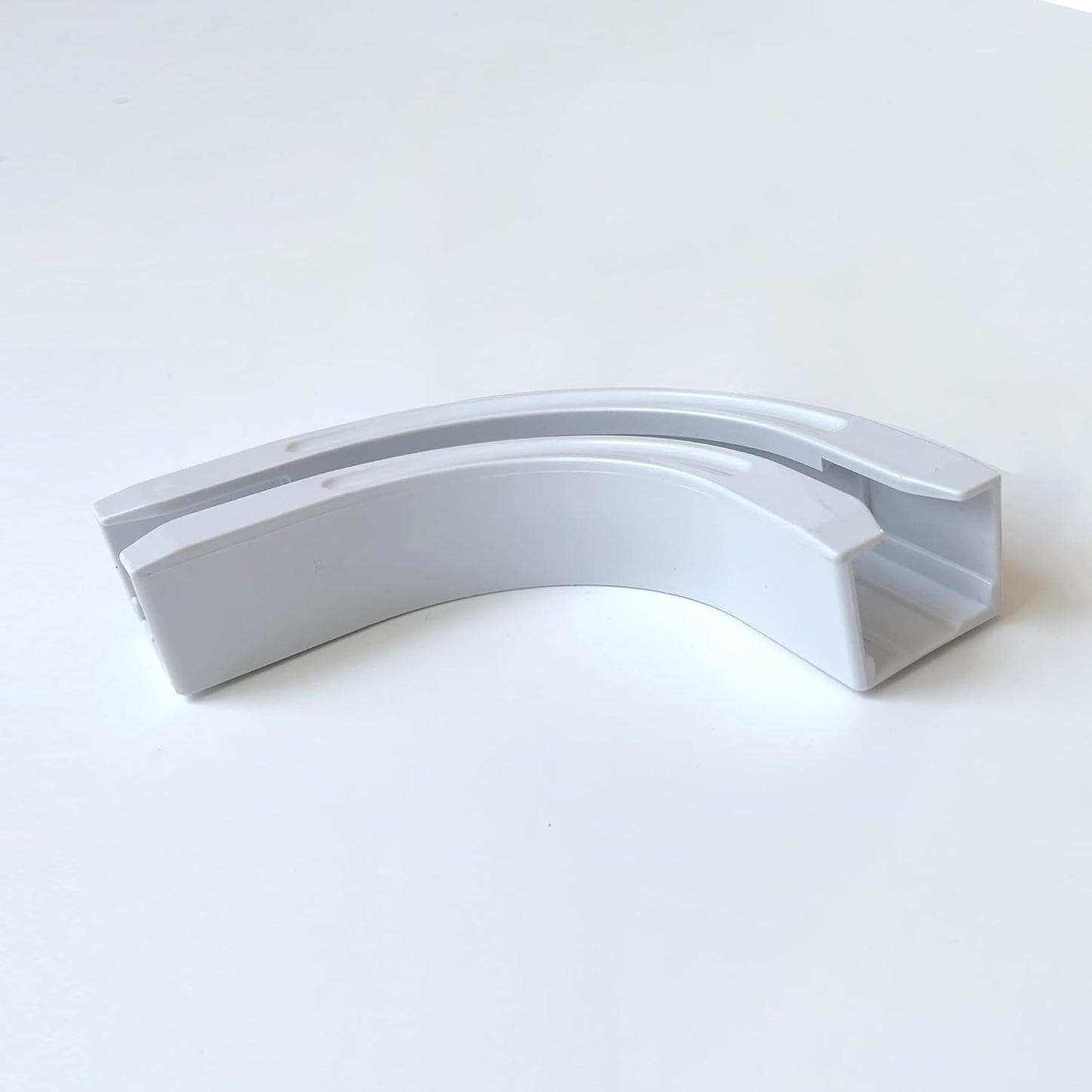 90 Curved Connectors - Ceiling Mount/Wall Mount Curtain Tracks, White 2 Pack