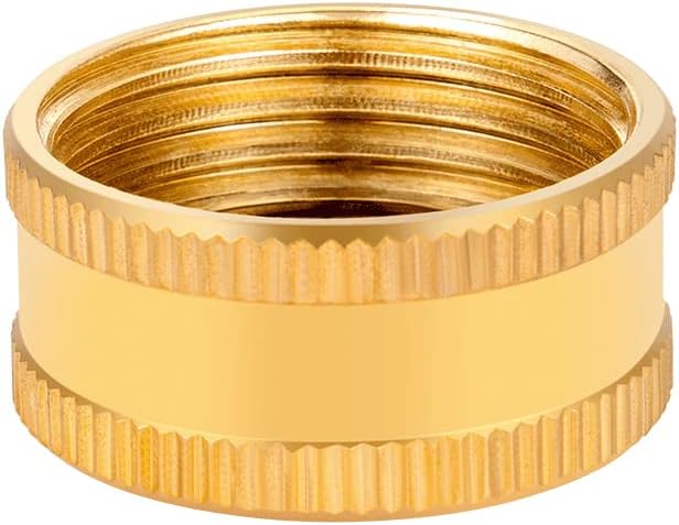 Brass Male Garden Hose Bulkhead Fitting Drain/Flush Port Kit 1/2" Female 3/4" Male Soild Brass Water Tank Connector Bulkhead Tank Fitting With 2 Rubber Ring Stablizing 1pc