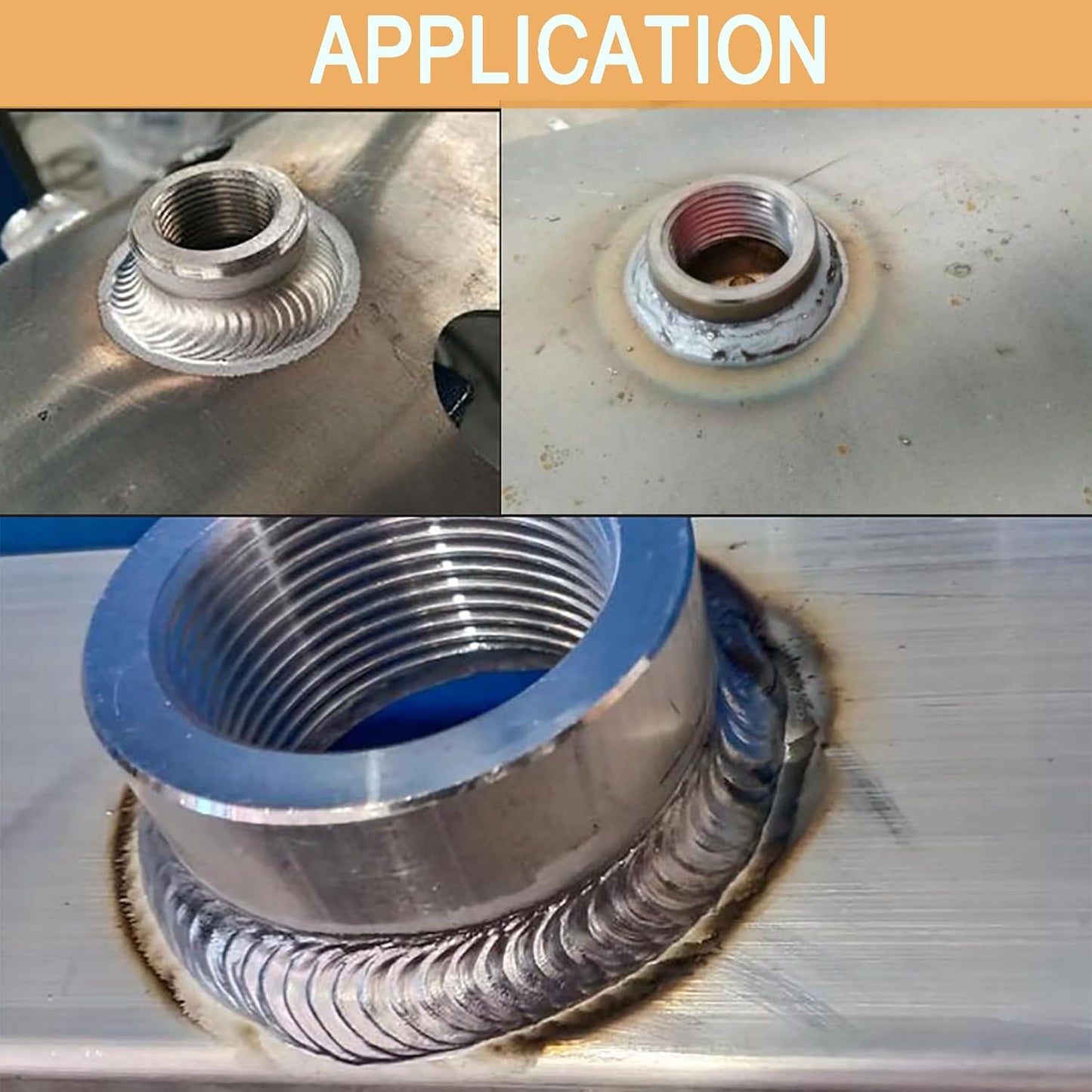 1/4" NPT Female Weld on Bung Fitting Aluminum（2PCS）