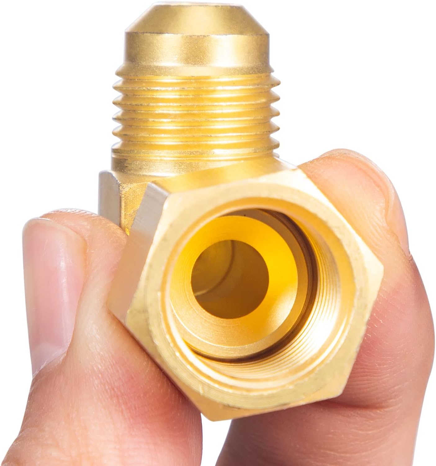 1PC 90° Elbow Connector Replacement for Olympian Low Pressure Gas Fired Heaters Brass 3/8" female swivel flare x 3/8" male flare