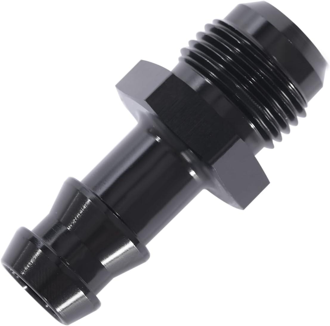 10AN Male Flare to 5/8 Hose Barb Straight Fitting Adapter Aluminum Black， Push Hose Barb Fitting Adapter