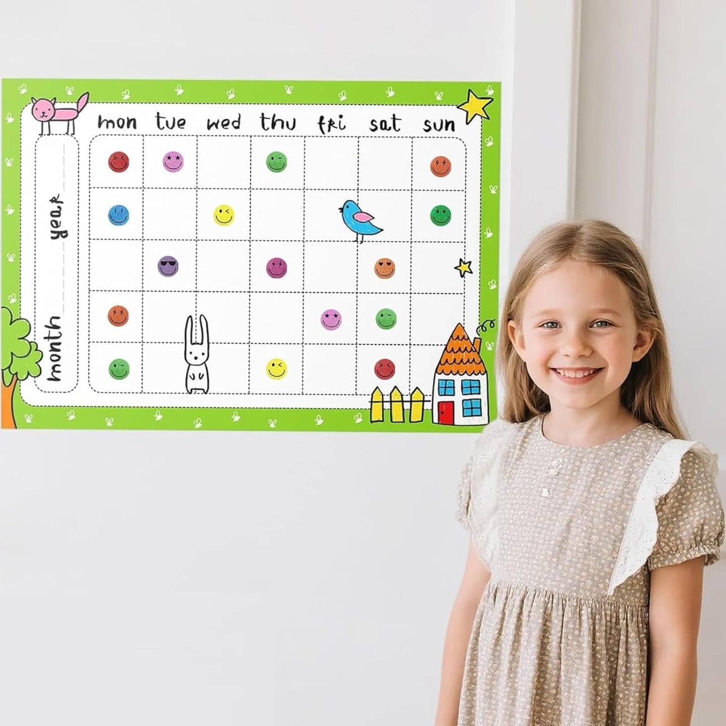 6000Pcs Smiley Face Stickers - 3/8'' Holographic Happy Face Stickers Cute Reward Sticker for Kids Classroom Self Adhesive Positive Incentive Sticker for Teacher Calendar One Happy Dude Birthday