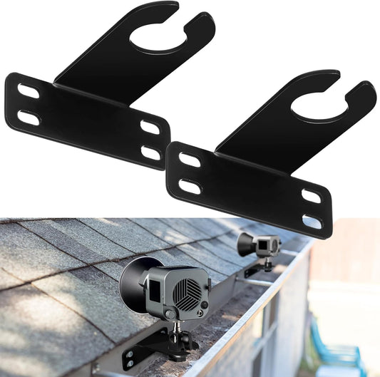 2 Pcs Landscape Lighting Gutter Mount Weatherproof Gutter Mount Landscape Lighting Mounting Bracket for Light Accent and Flood Lights, Suitable for Wet and Submersible Locations
