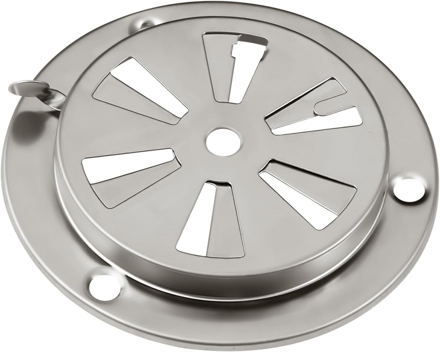 Stainless Steel BBQ Smoker Air Vent - Adjustable Grill Damper for Controlling Airflow - Replacement Parts for Grill and Smoker Vents - 1 Pack