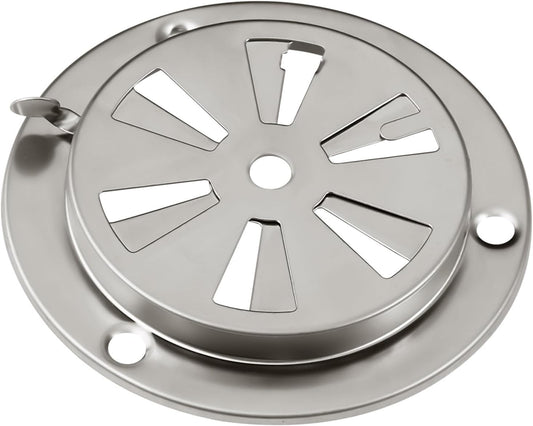 Stainless Steel BBQ Smoker Air Vent - Adjustable Grill Damper for Controlling Airflow - Replacement Parts for Grill and Smoker Vents - 1 Pack