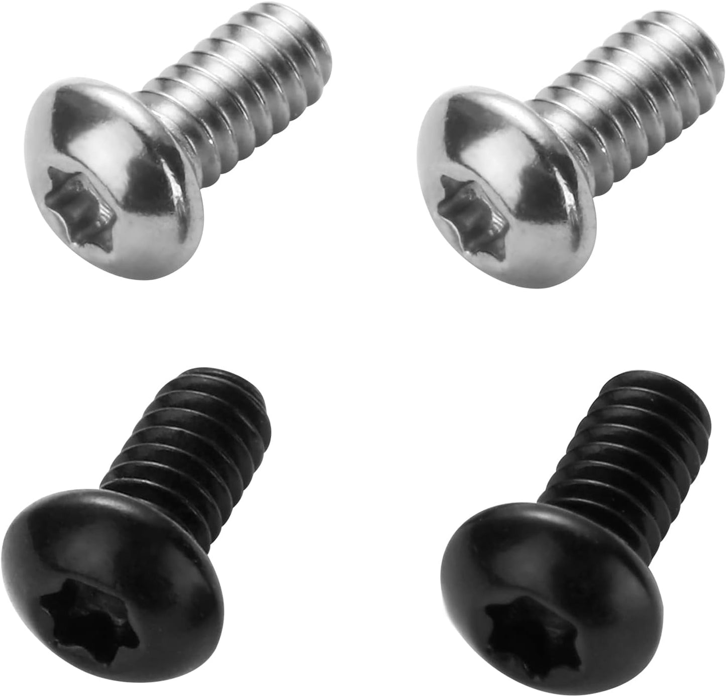 2 Pack Deep Carry Pocket Clips with 4 Pieces Screws, Stainless Steel Pocket Knife Clip Replacement for Benchmade Bugout 535 and More, Anodized Finish, Black and Stone Wash