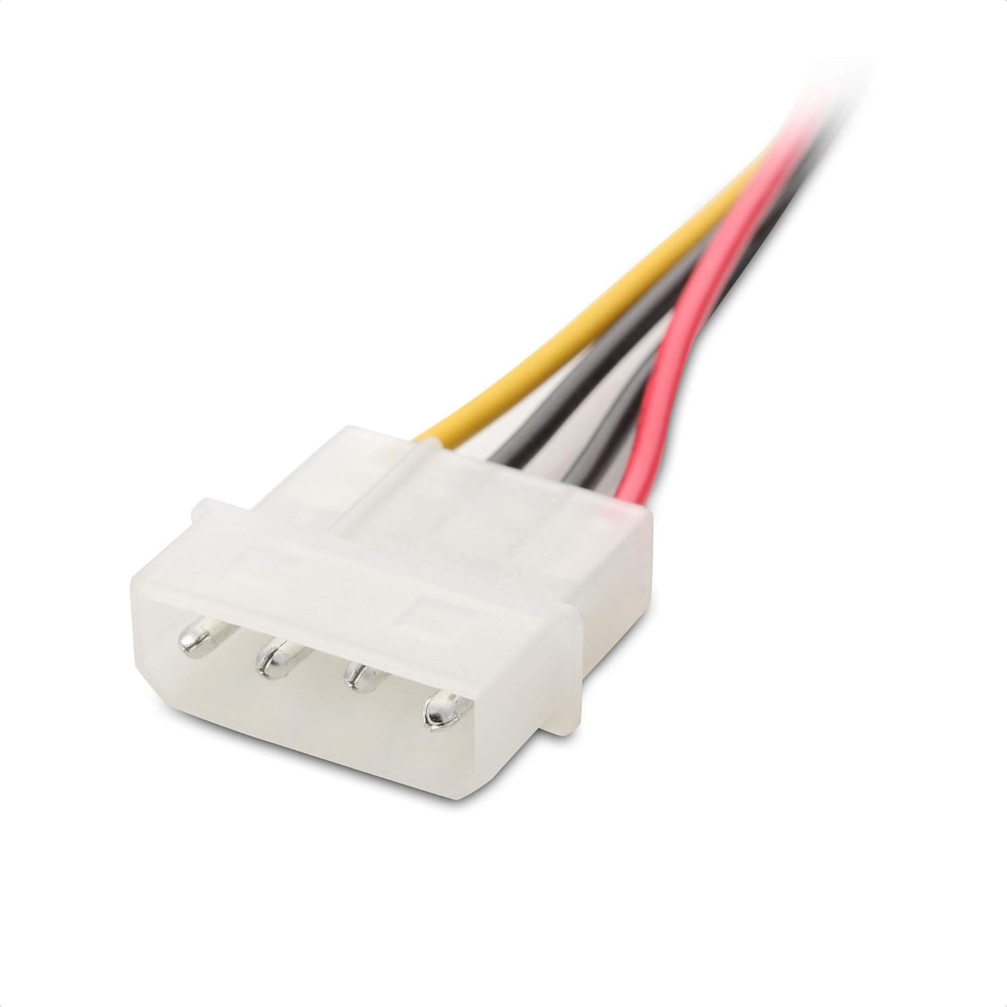 3-Pack 4 Pin Molex to SATA Power Cable (SATA to Molex) - 6 Inches