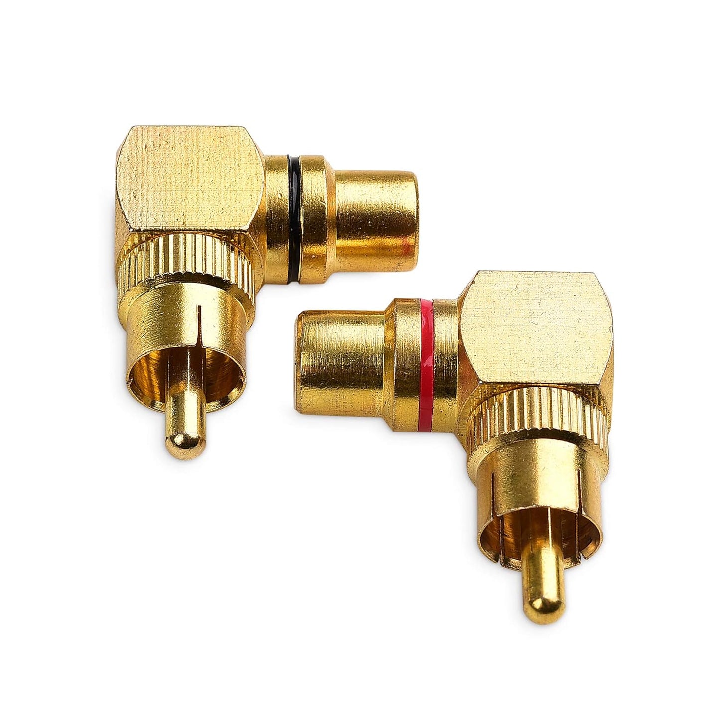 2-Pack Right Angle RCA Adapter, 90 Degree RCA Adapter