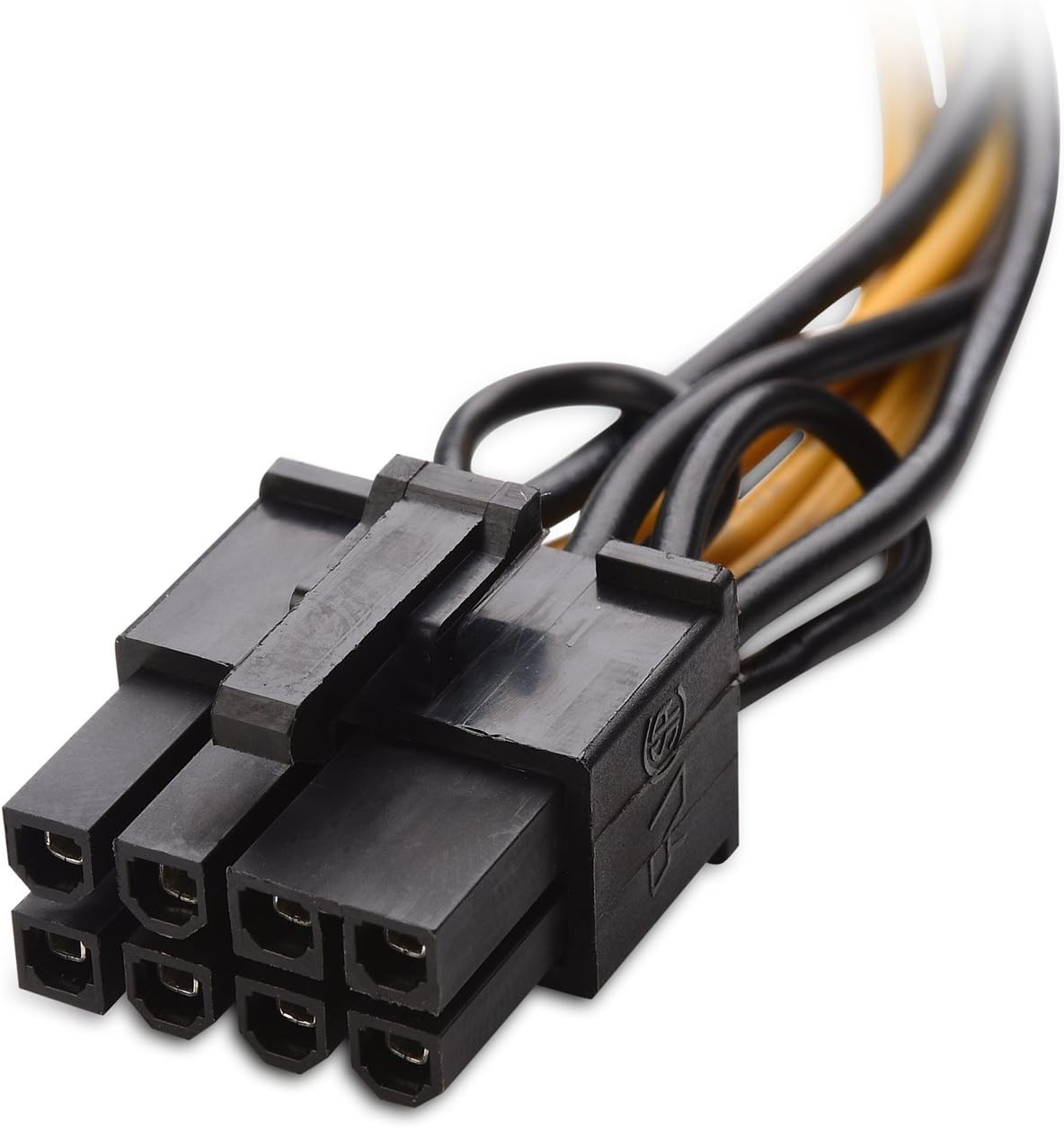 2-Pack 6 Pin to 8 Pin PCIe Adapter Power Cable - 4 Inches