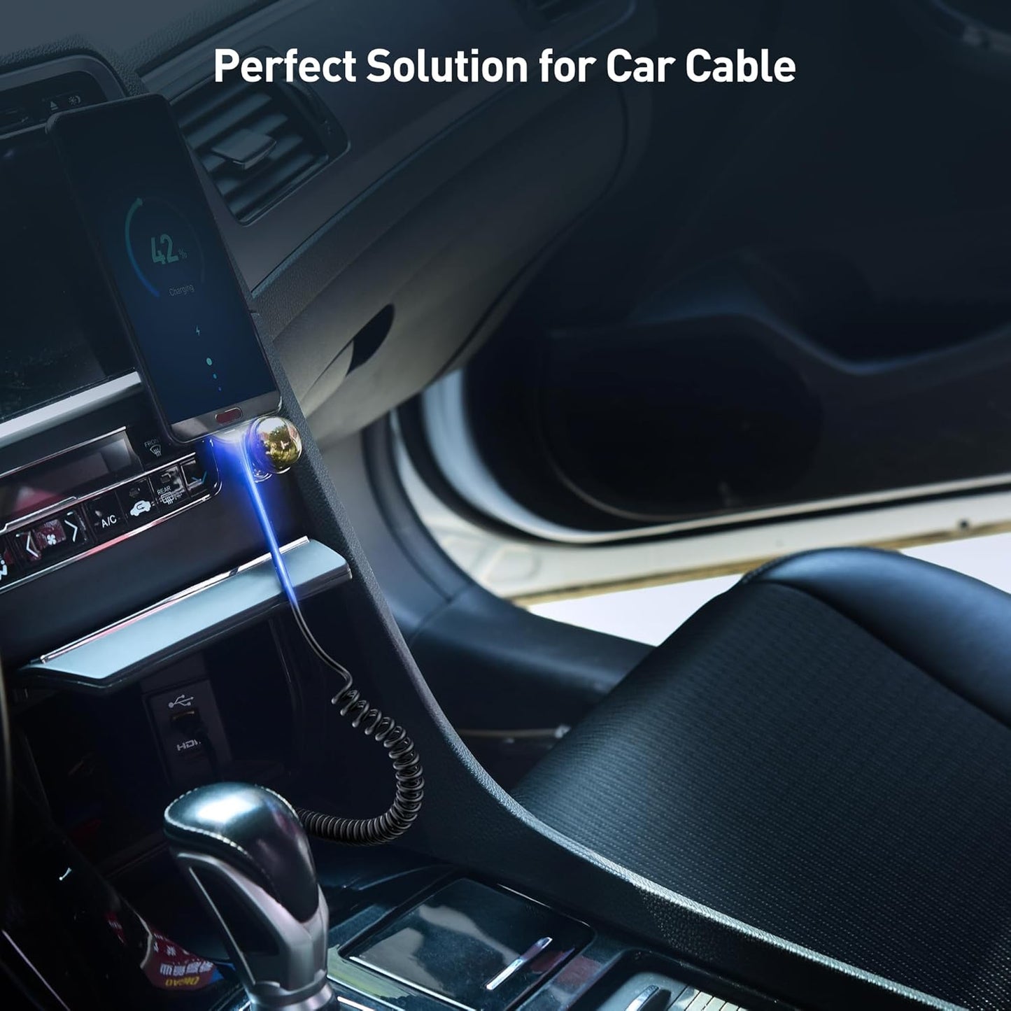 2-Pack Coiled Micro USB Cable (Coiled Micro USB to USB2.0) 2-4 Feet