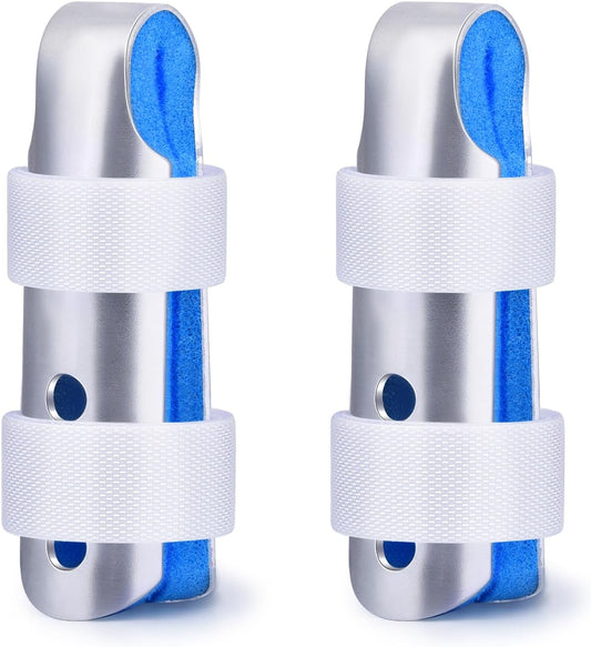 Finger Splint, 2pcs Finger Support Brace for Arthritis Knuckle Immobilizationm, Middle Size