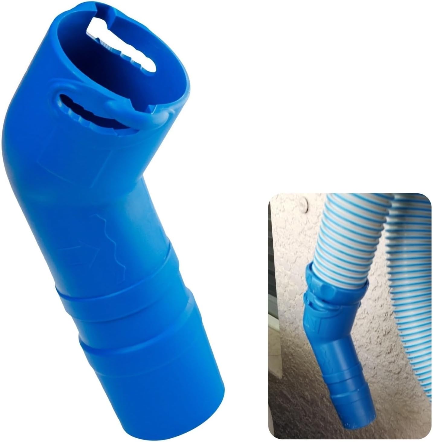 1 Pc R0532400 Cleaner Twist-Lock 45-Degree Elbow Extension, Fit for Baracuda T5 Duo & Zodiac MX6/MX8 Suction Side Automatic Pool Cleaners, Fit into Pool Wall Tightly to Operate Sweeper or Skimmer