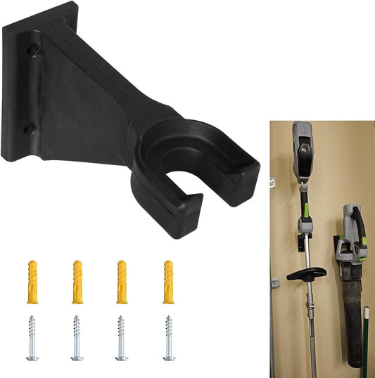 Premium Heavy-Duty Wall Hanging Holder for Garden Power Tools, Garage Storage Organizer, Storage Hooks for Trimmer, Holds up to 250lbs, Fits EGO 56V Trimmer and Edger, Ego Power/Edger(1Pcs/4-Hole)