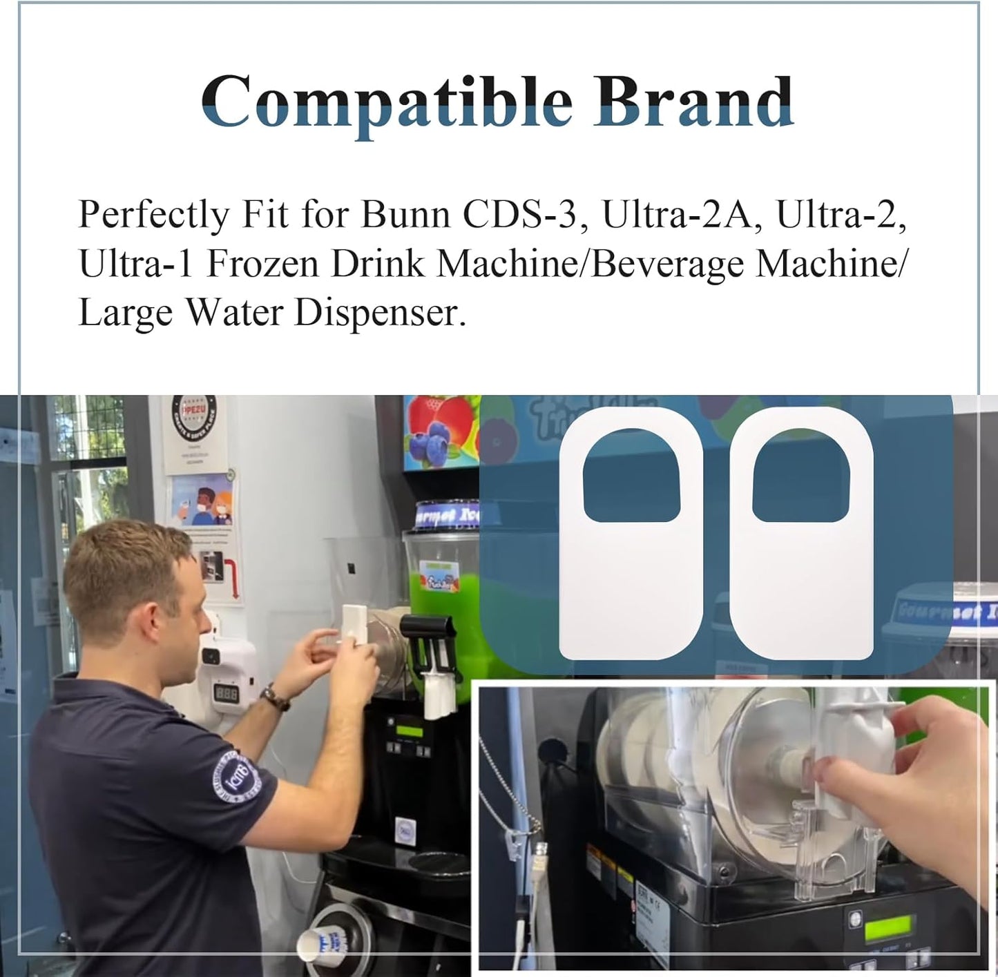 New Upgraded Pack of 2 Faucet Seal Kit for Frozen Drink Machine, Part Number 32268.1000, Fit for Bunn CDS-3, Ultra-2A, Ultra-1, Ultra-2 Frozen Drink Machine/Beverage Machine/Large Water Dispenser
