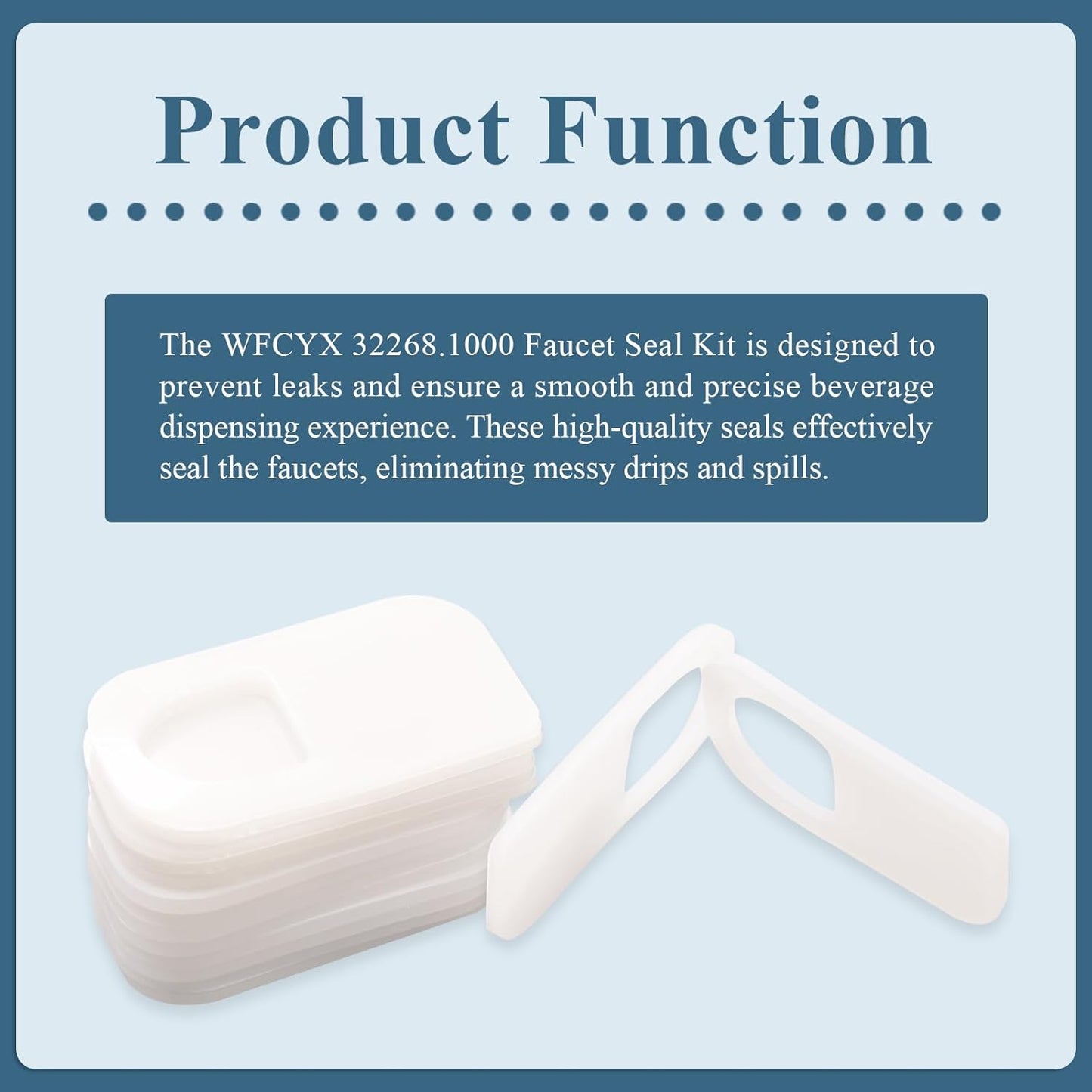 New Upgraded Pack of 2 Faucet Seal Kit for Frozen Drink Machine, Part Number 32268.1000, Fit for Bunn CDS-3, Ultra-2A, Ultra-1, Ultra-2 Frozen Drink Machine/Beverage Machine/Large Water Dispenser