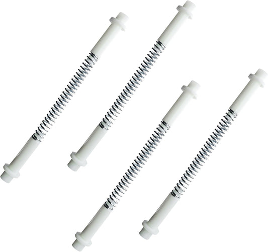 4 Sets K 5131 Steel and Nylon Storm Door Hinge Pin Kit, 8 Pcs Nylon Hinge Pins, 8 Pcs Bushing Caps, 4 Pcs Steel Springs, Screen & Storm Door Hing Pin Set Fit for Croft Storm Doors & Other Storm Door