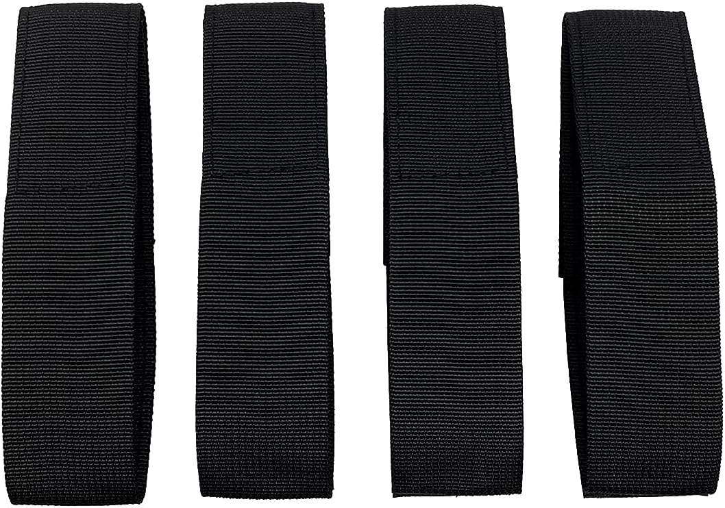 Soft Top Straps,Back Window Straps for Jeep Wrangler JK,Soft Top Tie Down Straps for Jeep,Heavy Duty Rear Window Straps,Black,(Pack of 4)