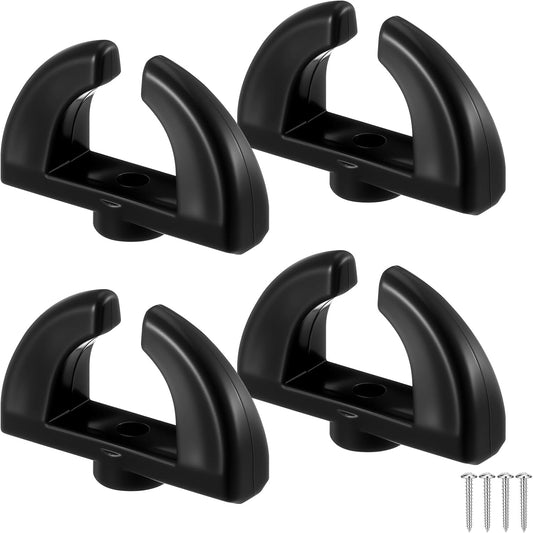 4 Pack Boat Windshield Turn Latch Black Boat Latch Replacement for Walk Through Windshields and Hatch Opening Door Cabinet