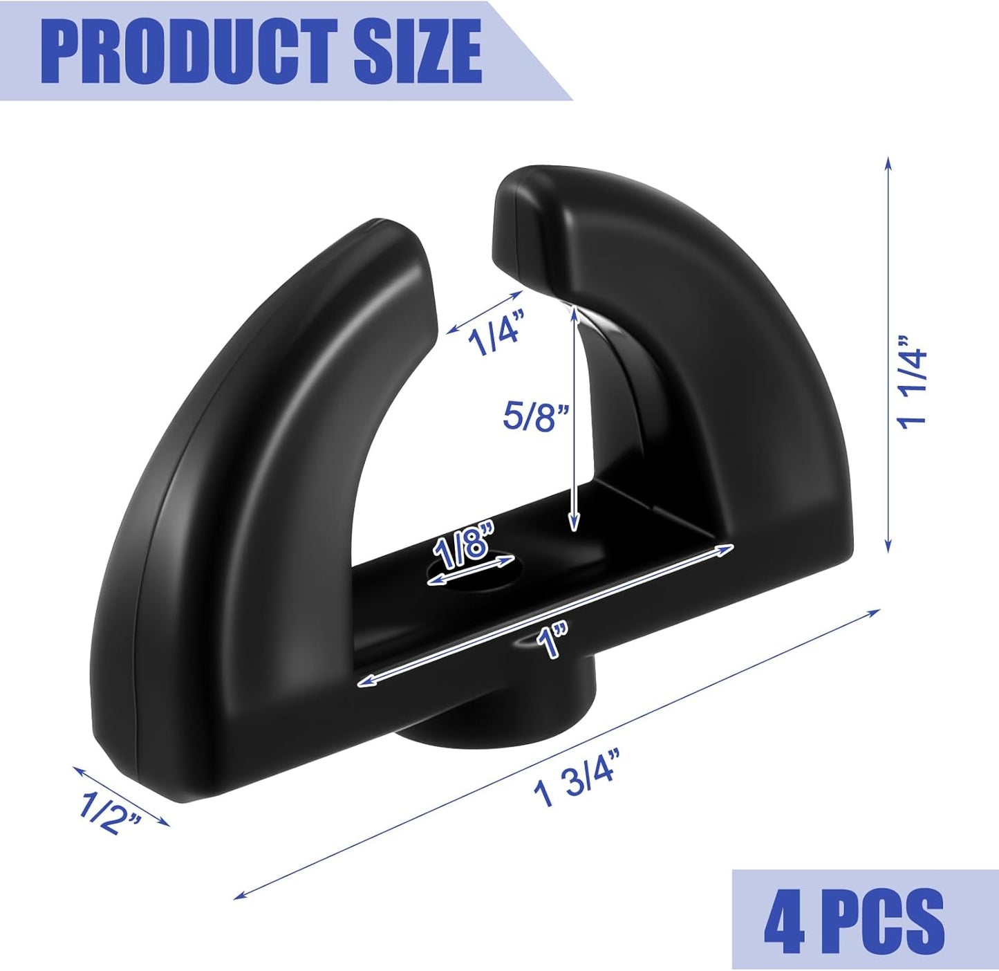 4 Pack Boat Windshield Turn Latch Black Boat Latch Replacement for Walk Through Windshields and Hatch Opening Door Cabinet